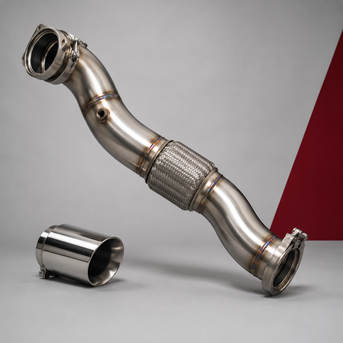 Układ wydechowy VAG – downpipe ze stali nierdzewnej