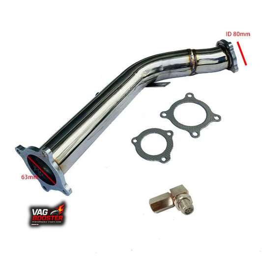 Downpipe nierdzewny 304 bez katalizatora – Audi A4 A5 Q5 2.0 TFSI (2009–2012)