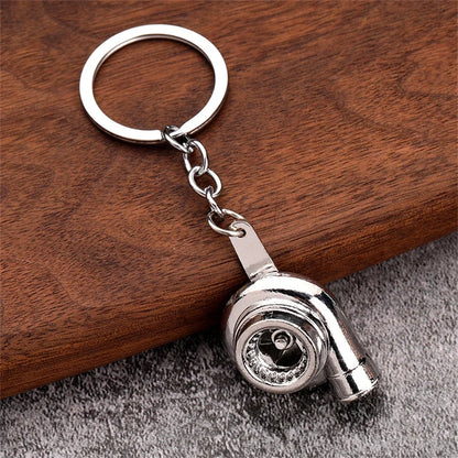 Metalowy brelok Turbo Hub – kreatywny brelok tuningowy, idealny dla fanów motoryzacji