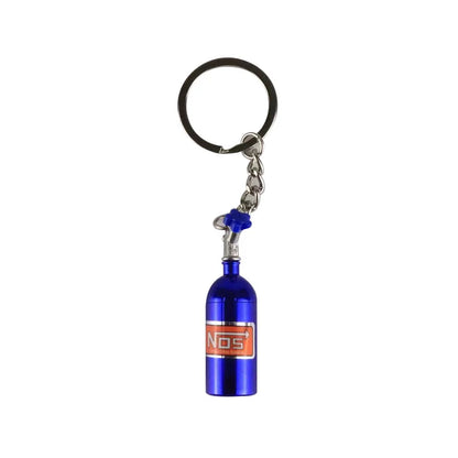 Mini Brelok Nitro NOS – Metalowy Brelok Tuningowy, 7 Kolorów, Zinc Alloy, Unisex