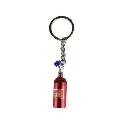 Mini Brelok Nitro NOS – Metalowy Brelok Tuningowy, 7 Kolorów, Zinc Alloy, Unisex