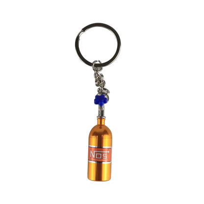 Mini Brelok Nitro NOS – Metalowy Brelok Tuningowy, 7 Kolorów, Zinc Alloy, Unisex